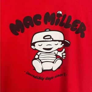 Gildan Adult Red Mac Miller Shirt